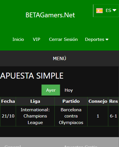 boletas de apuestas ganadoras